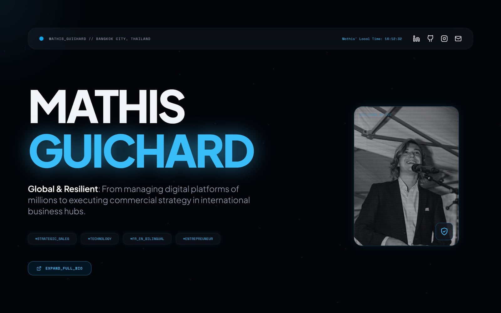 Mathis Guichard — Personal CV · Business development